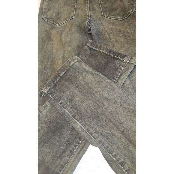 Free People Womens Size 27 Skinny Jeans Denim‎ Pants Jeans Green Tint Grunge - Picture 6 of 6